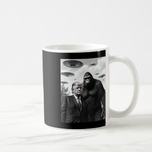 Trump Bigfoot Ufo Utomjording Möte Utomjordisk Kaffemugg