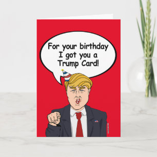 Trump Birthday Card - För din födelsedag har jag d Kort