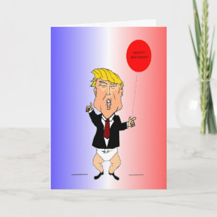 Trump Birthday Card Önskemål Kort