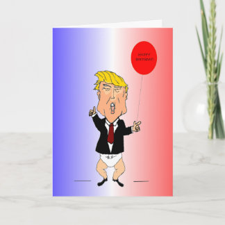 Trump Birthday Card Önskemål Kort