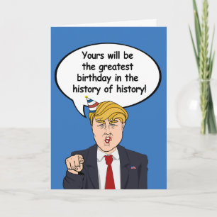 Trump Birthday Card - Underbarare födelsedagen i h Kort