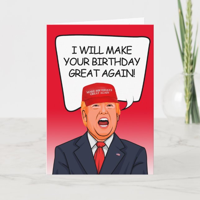 Trump Birthday - jag ska göra din födelsedag under Kort (Framsida)