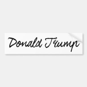 Trump Bläck Autograf Bumper -.png Bildekal