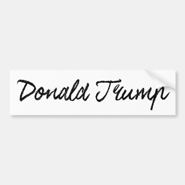 Trump Bläck Autograf Bumper -.png Bildekal (Framsidan)