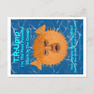 Trump Blowfish Vykort