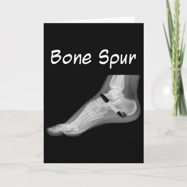 Trump Bone Spur Ink Pen Funny Anti Trump  Kort (Framsida)