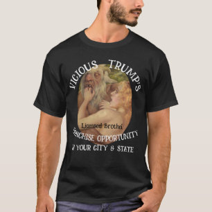 Trump Bordell Franchise Licensierad Försäkrad Stor T Shirt