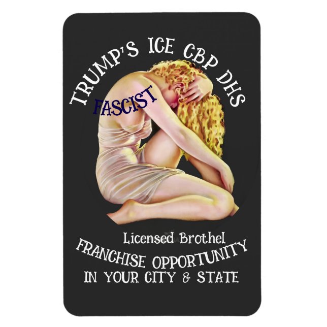 Trump Bordell Franchise Licensierad Försäkring Sto Magnet (Vertikal)