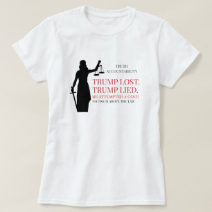 Trump Borttappad Ljugit ingen ovanför lagen T Shirt