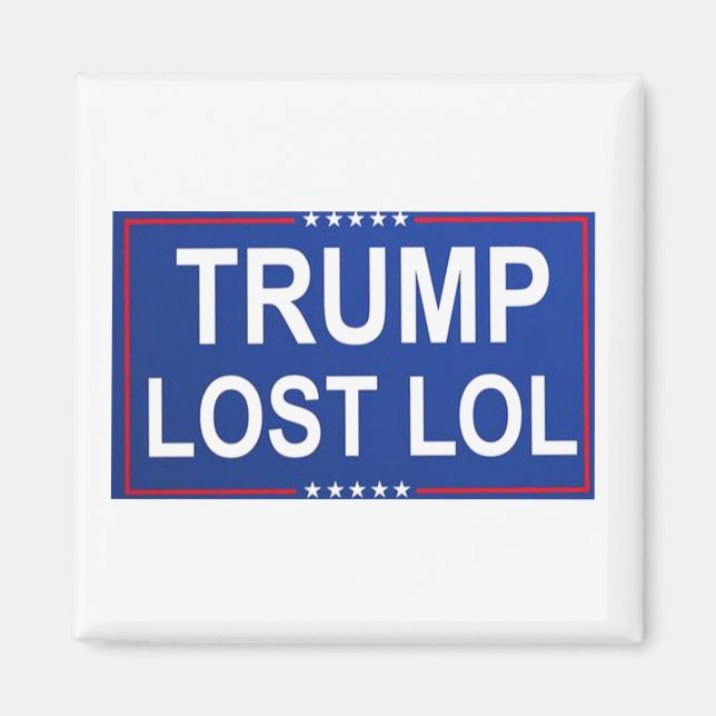 Trump Borttappad Lol Magnet (Framsidan)