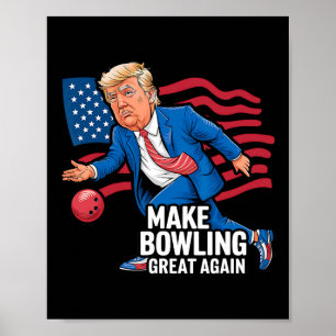 Trump Bowling för republikansk 1-centssling Poster