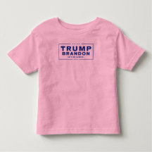 Trump Brandon 2024™ Val Småbarn Rosa T-Shirt