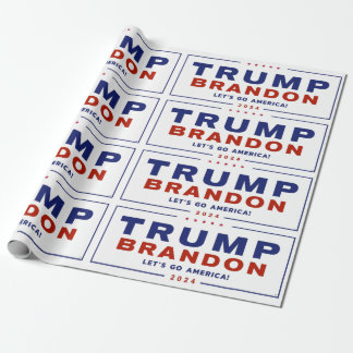 Trump Brandon 2024™ Valection Gift Wrapping Papper Presentpapper