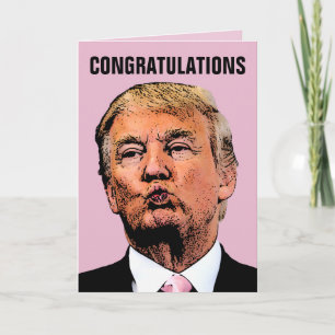 TRUMP BRÖLLOP GRATULATIONSKORT KORT