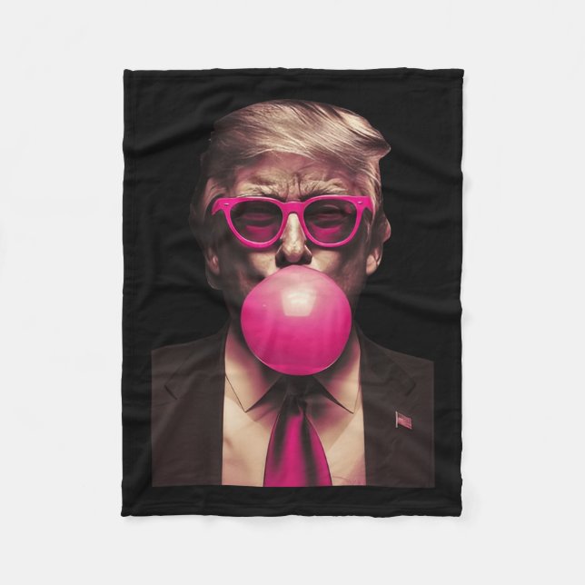 Trump Bubble Gum Fleecefilt (Framsidan)