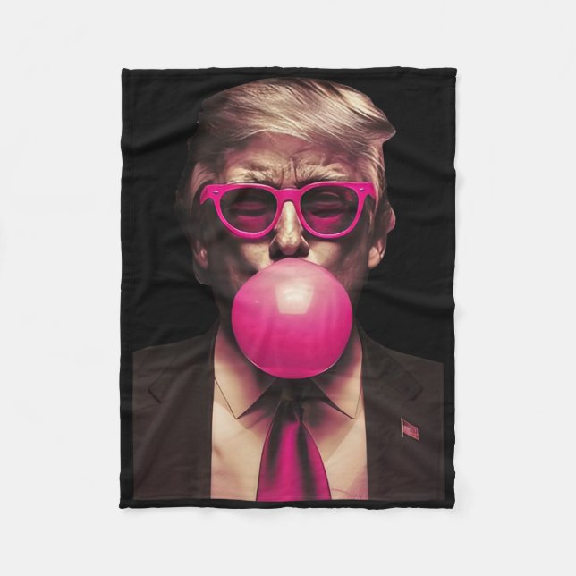 Trump Bubble Gum Fleecefilt (Framsidan)