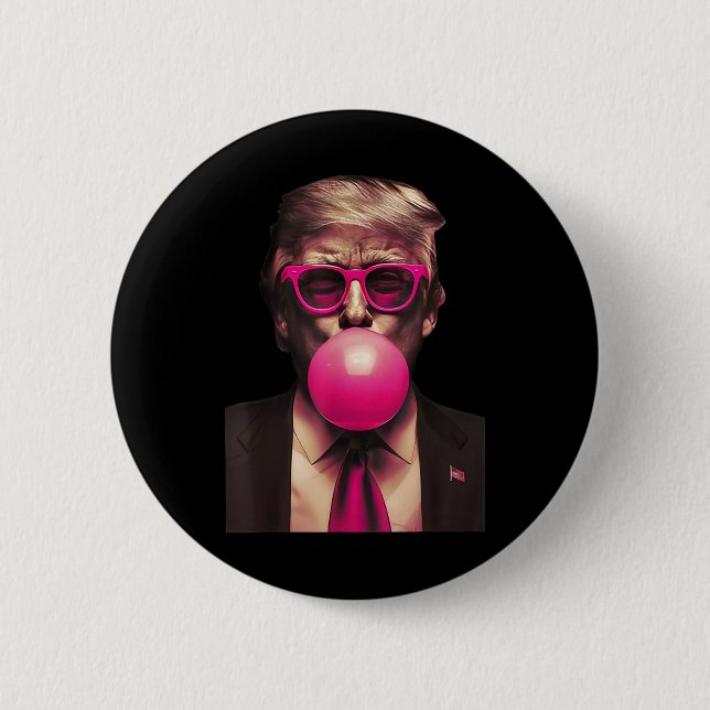 Trump Bubble Gum Funny 1 Knapp (Framsida)