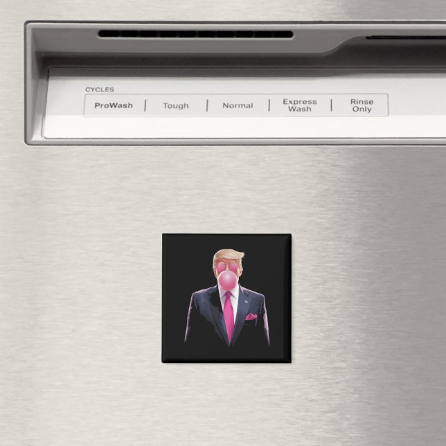 Trump Bubble Gum Magnet (In Situ (Dishwasher))