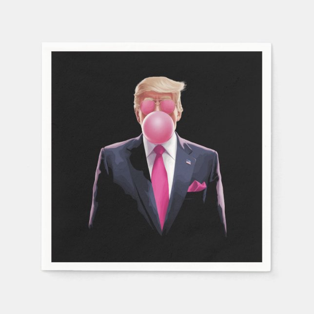 Trump Bubble Gum Pappersservett (Framsidan)
