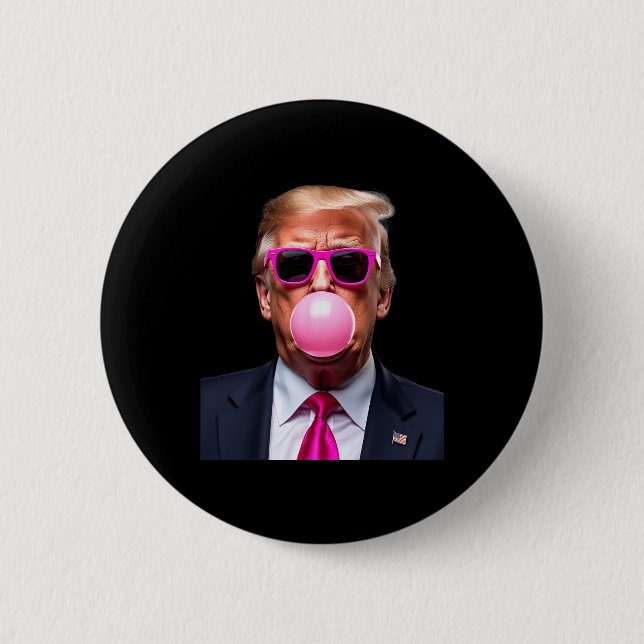 Trump Bubble Gum Rosa Knapp (Framsida)