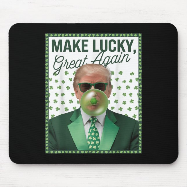 Trump Bubble Gum St. Patricks Day Funny Musmatta (Framsidan)