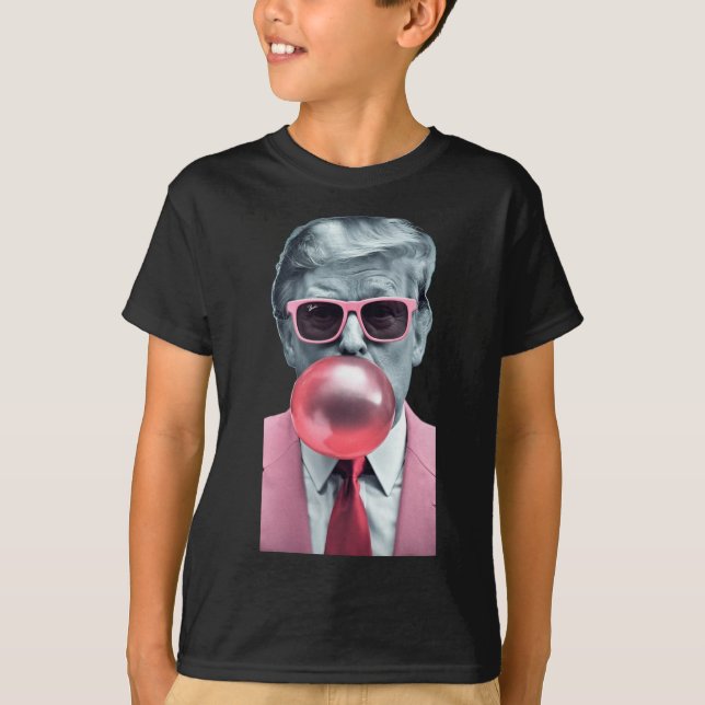 Trump Bubble Gum Yum T Shirt (Framsida)