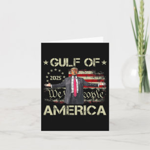 Trump Bukt of USA America Est 2025 American Flagga Kort