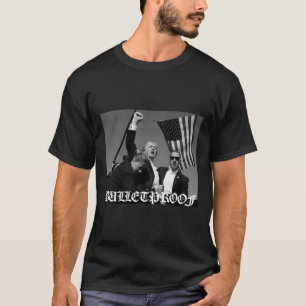 Trump BulletSäker gammalt engelskt teckensnitt T Shirt