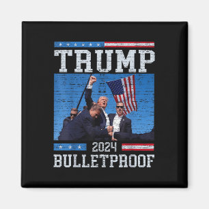 Trump Bulletsecure Fight Fist Legend Donald Trump Magnet