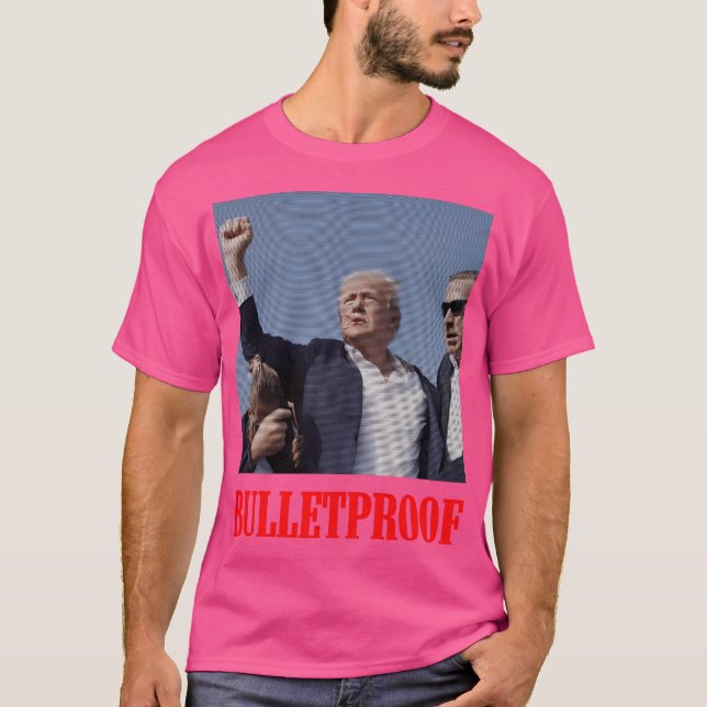 Trump Bulletsecure-mordförsök V2 T Shirt (Framsida)