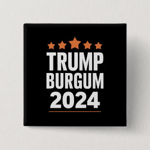 Trump Burgum för president 2024 USA-valet Knapp