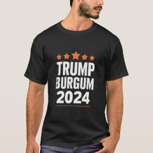 Trump Burgum för president 2024 USA-valet T Shirt