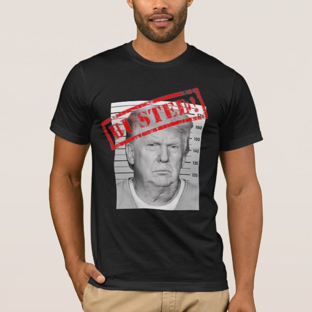 Trump Busted T-Shirt (svart) (Framsida)
