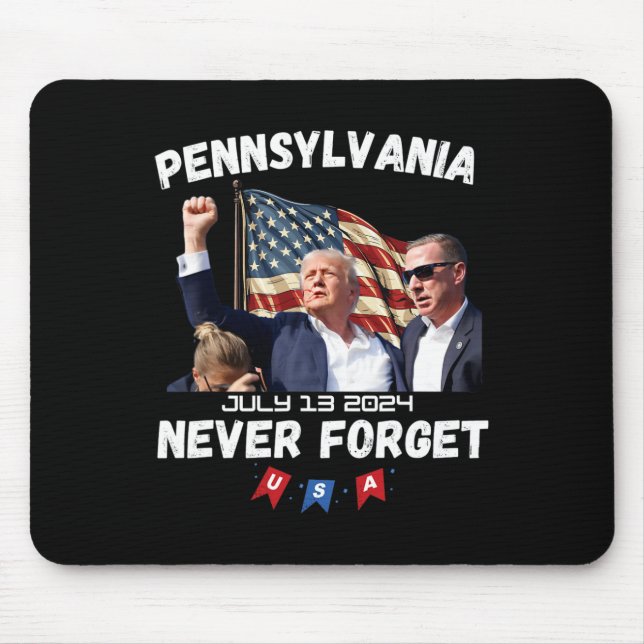 Trump Butler Pennsylvania Glöm aldrig bort Musmatta (Framsidan)