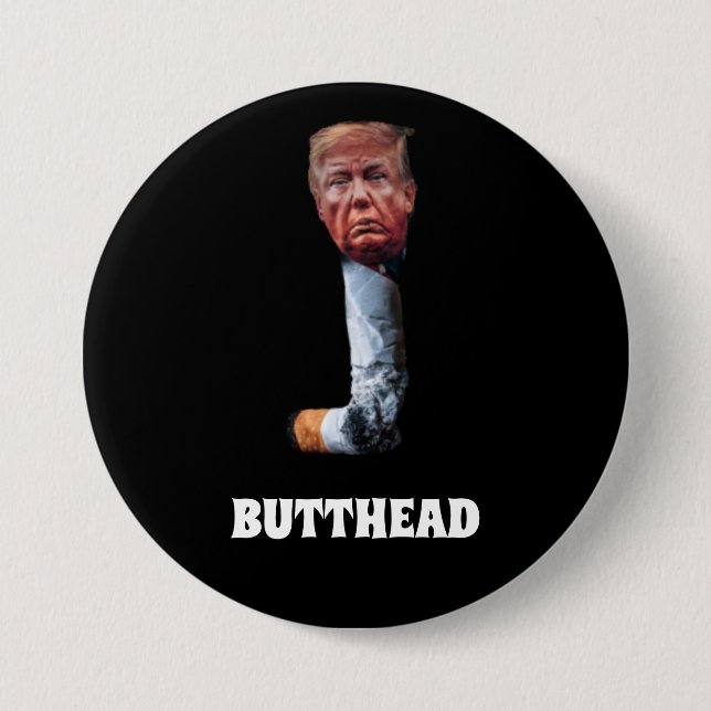 Trump Butthead Button Knapp (Framsida)