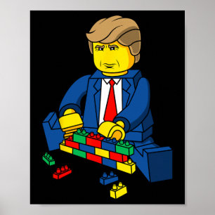 Trump Bygg ett väggskikt T Poster