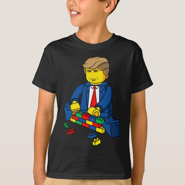 Trump Bygg ett väggskikt T Shirt (Framsida)