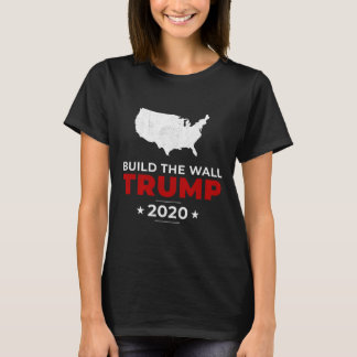 Trump Bygg Muren Pro Usa Konservativ Vintage T Shirt