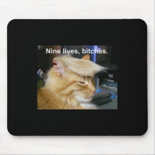 Trump Cat Nine Lives Funny Trump 2024 Omröstningsv Musmatta