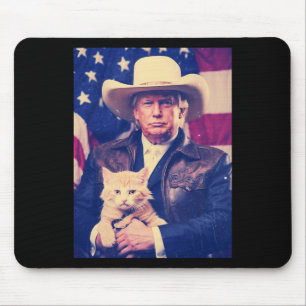 Trump Cat Shirt Funny Cowboy Donald Trump 2024 Ame Musmatta