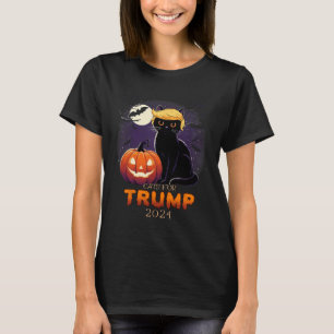 Trump Cat Shirts Black Cat Halloween Costume Cat L T Shirt
