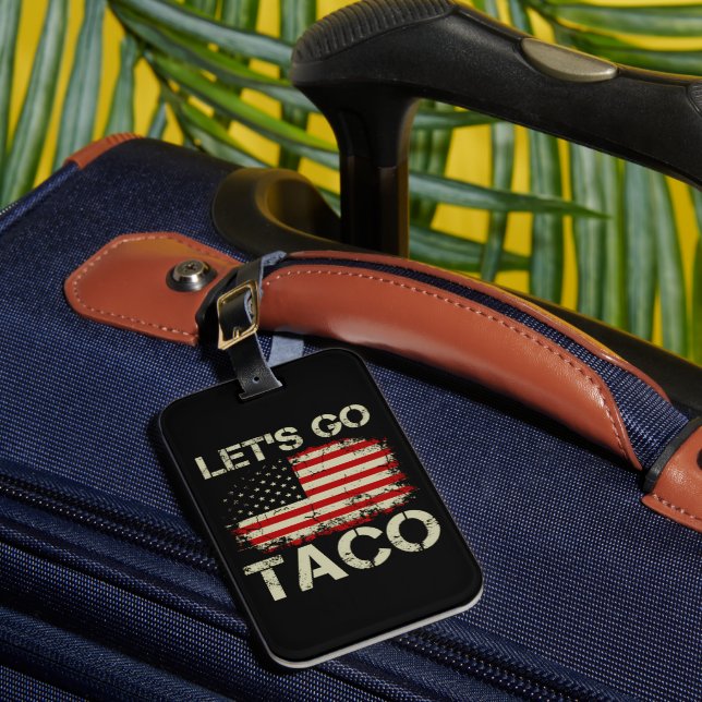 Trump Chickar Alltid Ut Nu Kör Vi Taco Bagagebricka (Framsida Insitu 1)