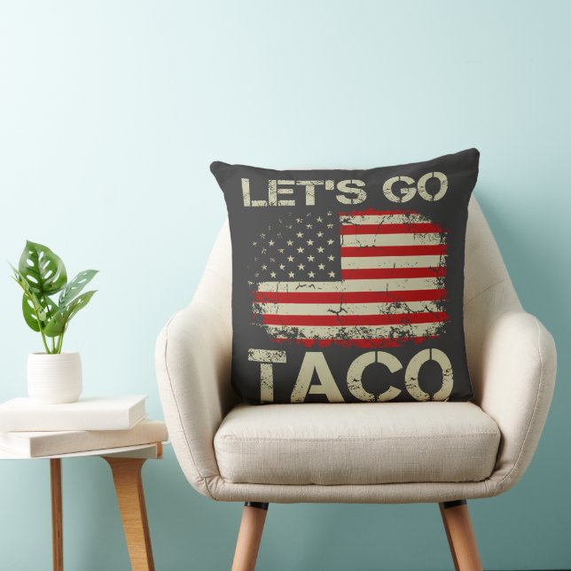 Trump Chickar Alltid Ut Nu Kör Vi Taco Kudde (Stol)