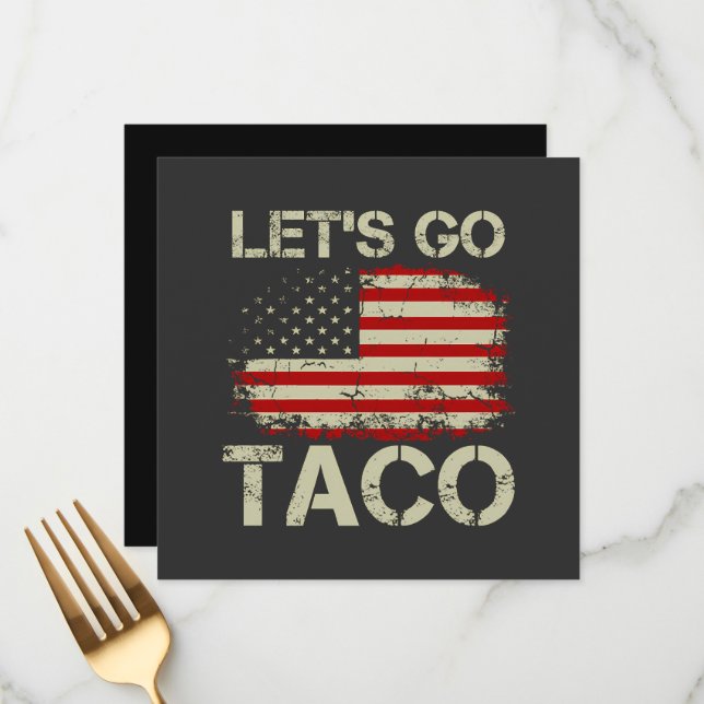 Trump Chickar Alltid Ut Nu Kör Vi Taco Meny (Fram/Back In Situ)