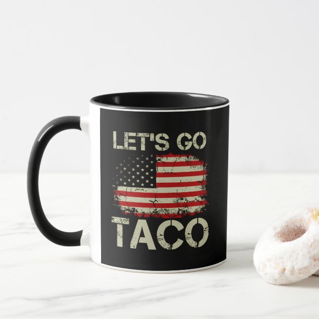 Trump Chickar Alltid Ut Nu Kör Vi Taco Mugg (Med munk)