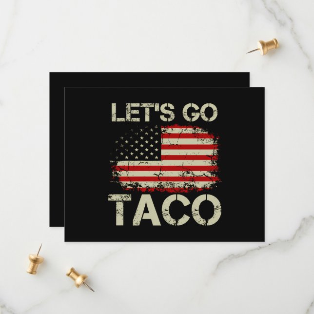 Trump Chickar Alltid Ut Nu Kör Vi Taco Spara Datumet (Fram/Back In Situ)