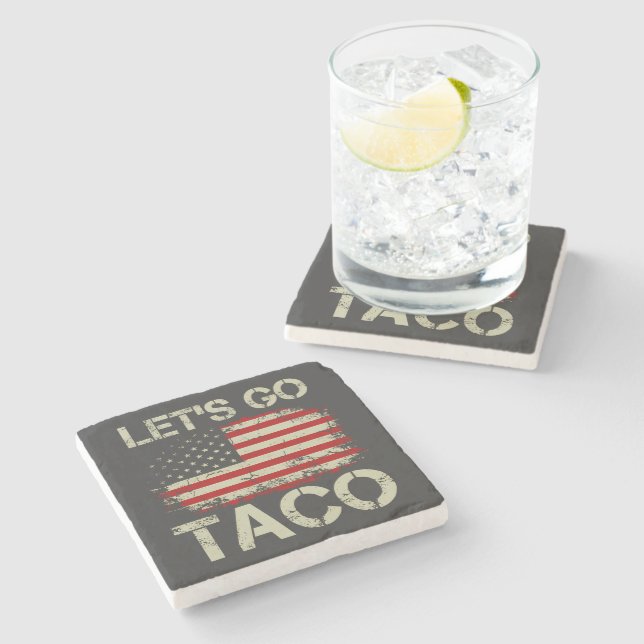 Trump Chickar Alltid Ut Nu Kör Vi Taco Stenunderlägg (Sidan)