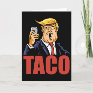 Trump Chickar Alltid Ut Roligt Taco Skämt Retro St Kort