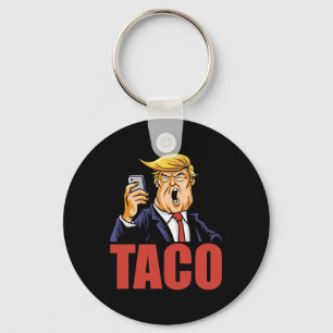 Trump Chickar Alltid Ut Roligt Taco Skämt Retro St Nyckelring