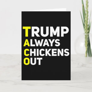 Trump Chickar Alltid Ut Roligt Trump Tariff Skämt  Kort